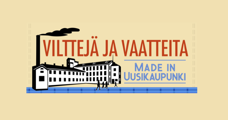 Vilttejä ja Vaatteita -näyttelyn otsake